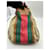 Bamboo Borsa a secchiello Gucci Rania GG Canvas Marrone Rosso Beige Verde - vista 6