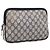 Borsa Clutch GUCCI GG Supreme PVC Leather Navy Gold Tone Auth ep15814