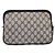 Borsa Clutch GUCCI GG Supreme PVC Leather Navy Gold Tone Auth ep15814 - vista 2