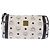 Borsa a tracolla MCM Vicetos Logogram PVC White Gold Auth 198277 Bianco D'oro - vista 13