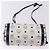 Borsa a tracolla MCM Vicetos Logogram PVC White Gold Auth 198277 Bianco D'oro - vista 5