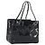 Borsa Tote a catena CHANEL Vernice Nera Argento CC Auth BA14897 Nero