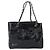 Borsa Tote a catena CHANEL Vernice Nera Argento CC Auth BA14897 Nero - vista 13