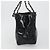 Borsa Tote a catena CHANEL Vernice Nera Argento CC Auth BA14897 Nero - vista 3