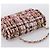 Borsa a tracolla CHANEL Matelasse 20 in tweed rosa con catena e CC tono oro Auth BA148111SM - vista 6