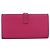 Hermès Portafoglio HERMES Beansufla in pelle rosa argento Auth 198769A - vista 2