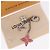 LOUIS VUITTON Bijou Sac Fleur de Epi BB Key Holder metal M64536 LV Auth 198804M Argento - vista 12