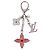 LOUIS VUITTON Bijou Sac Fleur de Epi BB Key Holder metal M64536 LV Auth 198804M Argento - vista 13