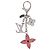 LOUIS VUITTON Bijou Sac Fleur de Epi BB Key Holder metal M64536 LV Auth 198804M Argento - vista 2