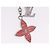 LOUIS VUITTON Bijou Sac Fleur de Epi BB Key Holder metal M64536 LV Auth 198804M Argento - vista 3