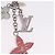 LOUIS VUITTON Bijou Sac Fleur de Epi BB Key Holder metal M64536 LV Auth 198804M Argento - vista 4
