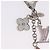 LOUIS VUITTON Bijou Sac Fleur de Epi BB Key Holder metal M64536 LV Auth 198804M Argento - vista 5