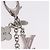 LOUIS VUITTON Bijou Sac Fleur de Epi BB Key Holder metal M64536 LV Auth 198804M Argento - vista 6