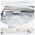 Borsa a Mano Christian Dior Trotter Canvas Romantic PVC Bianco Argento Auth 197513V - vista 10