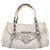 Borsa a Mano Christian Dior Trotter Canvas Romantic PVC Bianco Argento Auth 197513V - vista 13
