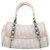 Borsa a Mano Christian Dior Trotter Canvas Romantic PVC Bianco Argento Auth 197513V - vista 2