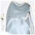Borsa a Mano Christian Dior Trotter Canvas Romantic PVC Bianco Argento Auth 197513V - vista 20