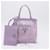 Borsa a mano PRADA Mesh Sequins Purple Silver Auth mr2840 Argento Porpora - vista 12