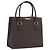 Borsa a mano BURBERRY in pelle marrone argento Auth BA14870A