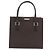 Borsa a mano BURBERRY in pelle marrone argento Auth BA14870A - vista 13
