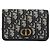 Borsa a tracolla con catena Christian Dior Trotter Canvas Navy Gold Auth 196933M D'oro Blu navy - vista 13