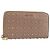 Carteira Longa Miu Miu em Couro Rosa Ouro Prata Auth 198810A Dourado