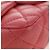 Borsa a catena CHANEL Mini Matelasse 14 Valentine in pelle di agnello rosa CC Auth 196341SAM D'oro - vista 16