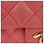 Borsa a catena CHANEL Mini Matelasse 14 Valentine in pelle di agnello rosa CC Auth 196341SAM D'oro - vista 2