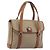 Céline Borsa a mano CELINE Macadam Canvas PVC Beige Gold Auth 197166 D'oro