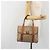 Céline Borsa a mano CELINE Macadam Canvas PVC Beige Gold Auth 197166 D'oro - vista 27
