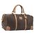 Céline Sac Boston CELINE Macadam PVC Cuir Marron Ton Or Auth 194119A