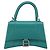 Borsa BALENCIAGA Hour Glass Small in pelle 2way Verde Argento 593546 Auth 196703M - vista 13