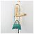 Borsa BALENCIAGA Hour Glass Small in pelle 2way Verde Argento 593546 Auth 196703M - vista 28