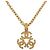 Collana CHANEL COCO Metallo Tono Oro CC Auth 198801V