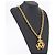 Collana CHANEL COCO Metallo Tono Oro CC Auth 198801V - vista 15