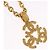 Collana CHANEL COCO Metallo Tono Oro CC Auth 198801V - vista 3
