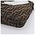 Borsa a tracolla FENDI Zucca Canvas Mamma Baguette Marrone Nero Auth 198708V - vista 14