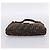 Borsa a tracolla FENDI Zucca Canvas Mamma Baguette Marrone Nero Auth 198708V - vista 5