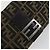 Borsa a tracolla FENDI Zucca Canvas Mamma Baguette Marrone Nero Auth am12413V - vista 18