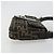 Borsa a tracolla FENDI Zucca Canvas Mamma Baguette Marrone Nero Auth am12413V - vista 3