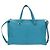 Miu Miu Tote Bag Leder 2way Blau Silber Authentisch 195506A - Ansicht 13