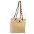 Borsa a tracolla CHANEL Matelasse con catena in pelle d'agnello Beige CC Auth 196671A