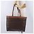 Céline Borsa Tote CELINE Macadam Canvas PVC Pelle Marrone Oro Auth ka5802 D'oro - vista 22