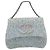 Borsa a mano CHANEL COCO Mark Chain in tweed azzurro e argento CC Auth 197488SAM Blu chiaro - vista 13