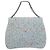 Borsa a mano CHANEL COCO Mark Chain in tweed azzurro e argento CC Auth 197488SAM Blu chiaro - vista 2