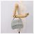 Borsa a mano CHANEL COCO Mark Chain in tweed azzurro e argento CC Auth 197488SAM Blu chiaro - vista 24