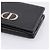Portafoglio compatto Christian Dior in pelle nera e oro Auth 198767A Nero D'oro - vista 7
