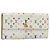 LOUIS VUITTON Multicolor Portefeuille Sarah Long Wallet M93745 LV Auth 197552 Blanco