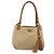 Bolso Tote PRADA Nylon Beige Gold Auth 195771V Dorado - vista 13