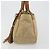 Bolso Tote PRADA Nylon Beige Gold Auth 195771V Dorado - vista 3